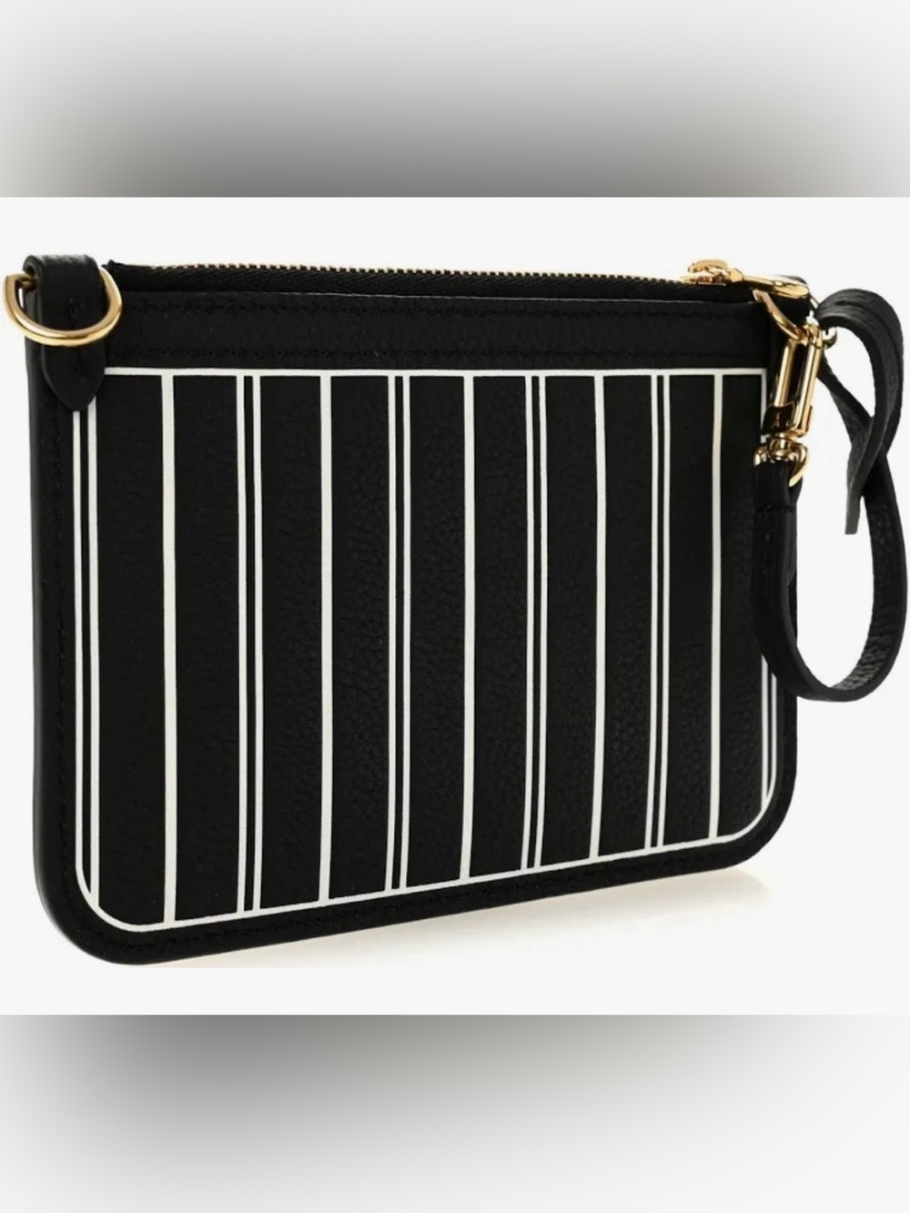 Louis Vuitton Black and White Neverfull Inside Out MM Calfskin Pochette w/Strap - Picture 2 of 4
